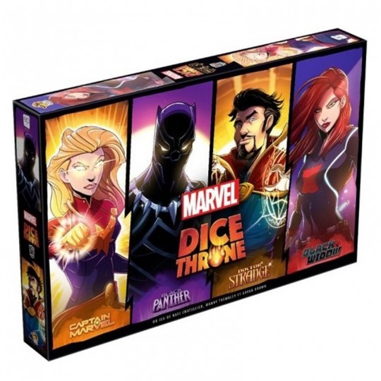 Dice Throne Marvel - Black Panther, Captain Marvel, Black Widow, Dr Strange Lucky Duck Games - 1