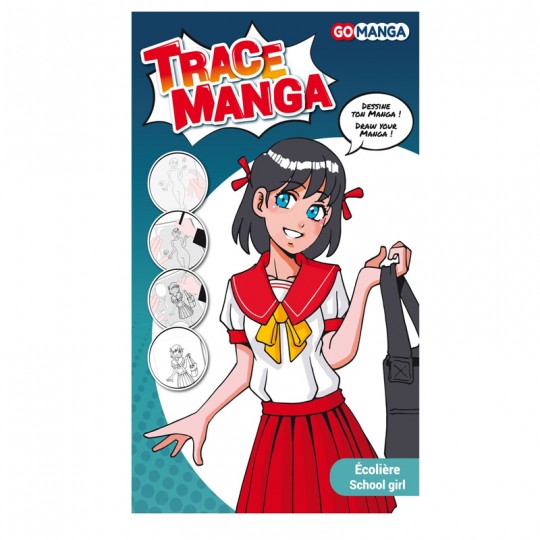 GO MANGA - Gabarit Trace Manga "Ecolière" Go Manga - 1