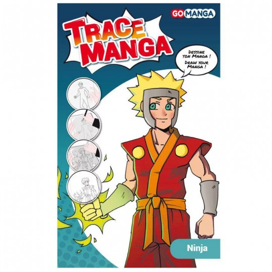 GO MANGA - Gabarit Trace Manga "Ninja" Go Manga - 1
