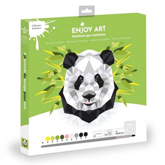 ENJOY ART - Peinture par numéros 30x30cm Panda Enjoy Art - 1