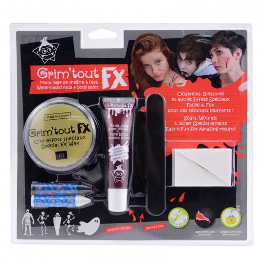 GRIMTOUT Kit Effets Spéciaux maquillages Grim'Tout - 1