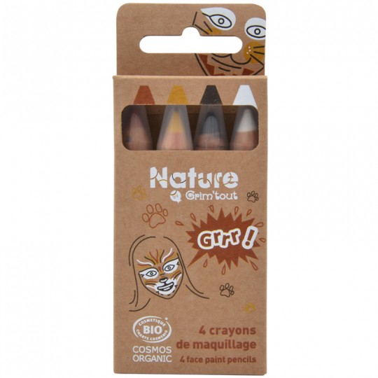 COSMOS ORGANIC - 4 crayons de maquillage - GRRR! Nature by Grimtout Grim'Tout - 1