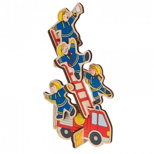 Puzzle à empiler 7 pcs Pompiers - Goki Goki - 2