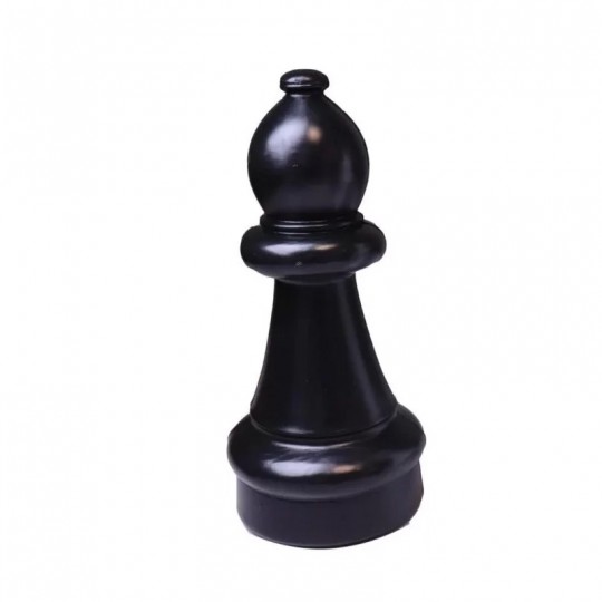 Fou Noir à l'unité pour Echecs géant 60 cm Rolly Toys - 1