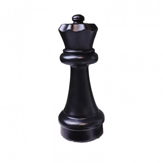 Reine Noir à l'unité pour Echecs géant 60 cm Rolly Toys - 1