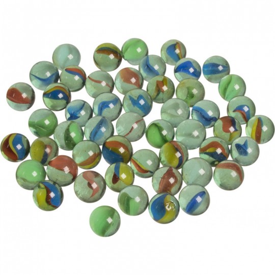 Lot de 50 billes Oeil de chat - Goki Toys Pure - 1