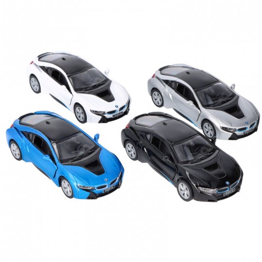 Voiture BMW i8 en métal rétrofriction 1/36° - Goki Goki - 1