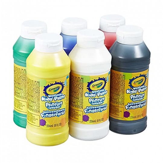 6 bouteilles de peinture lavable Crayola - 236ml Crayola - 2