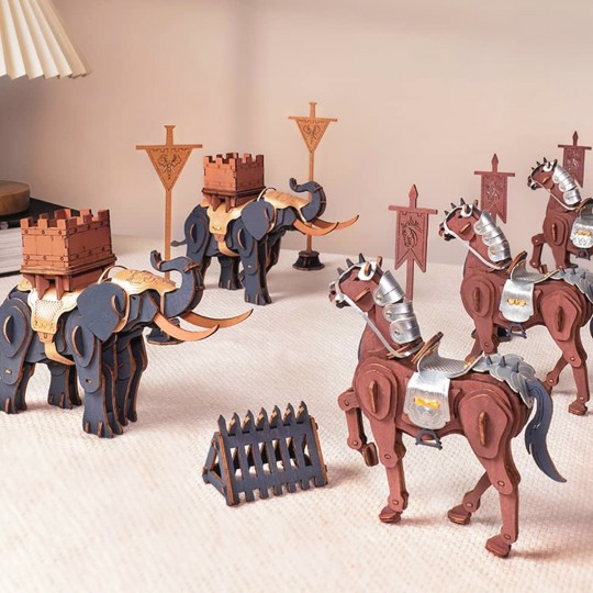 Cheval de Guerre - Puzzle 3D en bois Rokr Rokr - 4