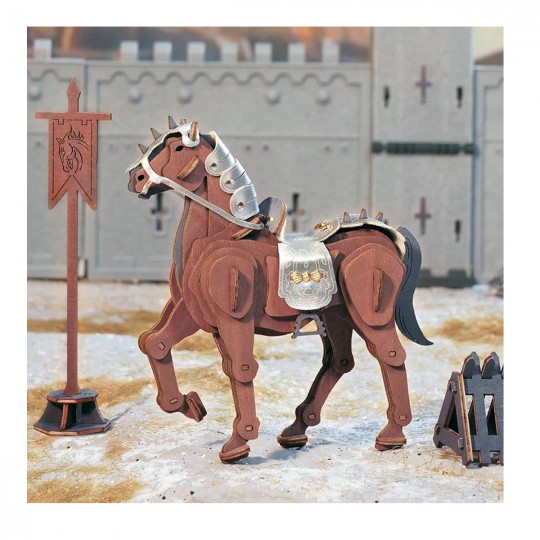 Cheval de Guerre - Puzzle 3D en bois Rokr Rokr - 5