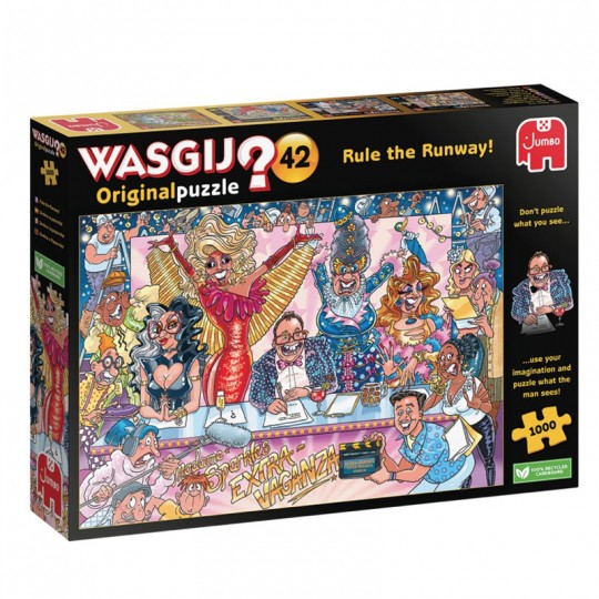 Puzzle Wasgij Original 42 Rule the Runway 1000 pcs - Jumbo Dujardin - 1