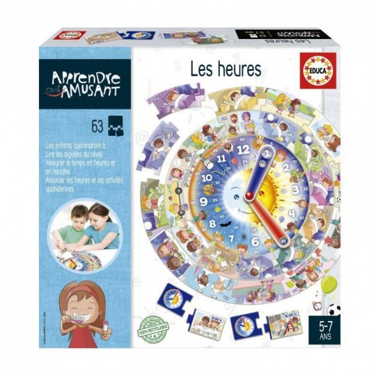 Les heures - Apprendre C'est Amusant - Educa Educa - 1