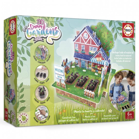 3D Dream Gardens 2in1 Potager - Educa Educa - 2