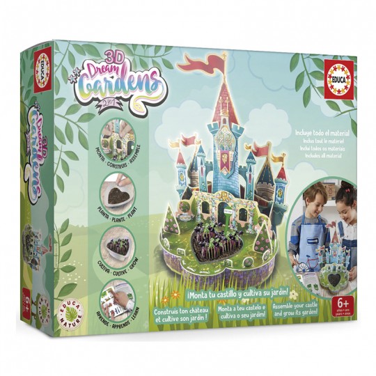 3D Dream Gardens 2in1 Château Educa - 2