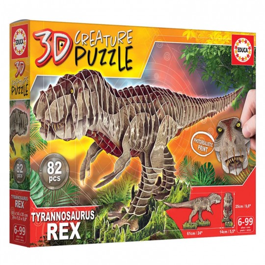 T-Rex 3D Creature Puzzle Educa - 1