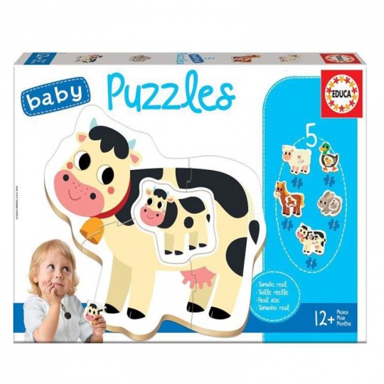 Baby Puzzles La Ferme Educa - 2