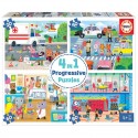 Coffret 4 in a Box Puzzles Les Héros en Action 20+40+60+80 pcs Educa - 1 Coffret 4 in a Box Puzzles Les Héros en Action 20+40+60+80 pcs Educa - 1
