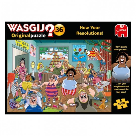 Puzzle 1000 pcs Wasgij Original 36 New Year Resolutions! Jumbo Diset - 2