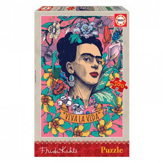 Puzzle 500 pcs « Viva la Vida », Frida Kahlo - Educa Educa - 1