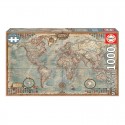 Puzzle 1000 pcs Le monde, carte politique « Miniature » - Educa Educa - 1 Puzzle 1000 pcs Le monde, carte politique « Miniature » - Educa Educa - 1