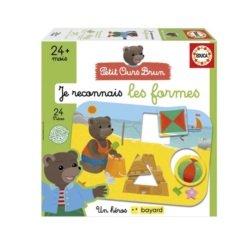 Petit ours brun Je reconnais les formes Boutique BCD JEUX