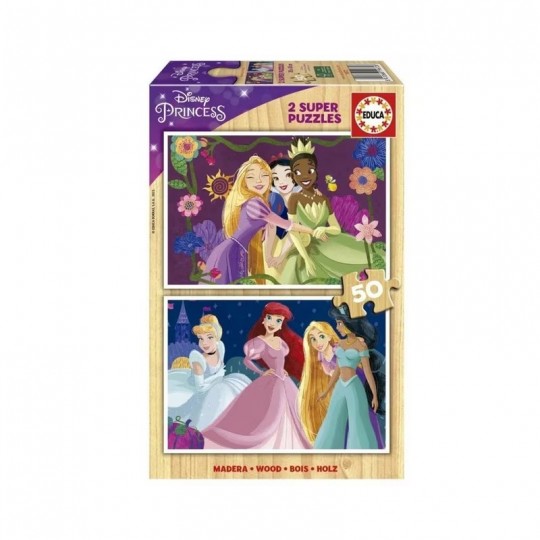 Puzzles 2x50 pcs Disney Princesses Educa - 1