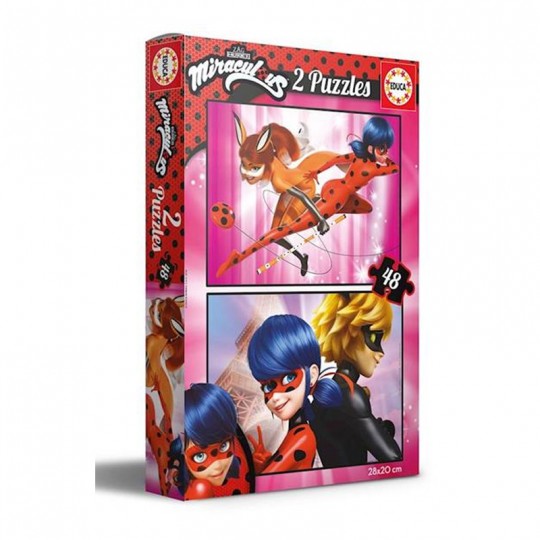 Puzzles 2x48 pcs Miraculous Ladybug - Educa Educa - 1