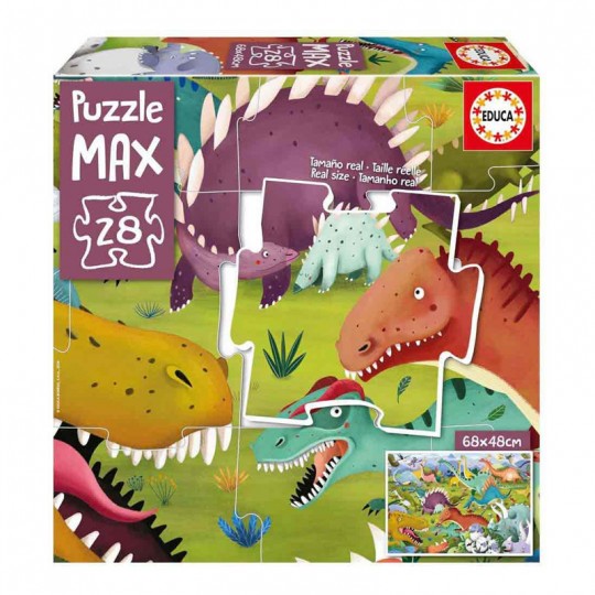 Puzzle Max 28 pcs Dinosaures - Educa Educa - 1