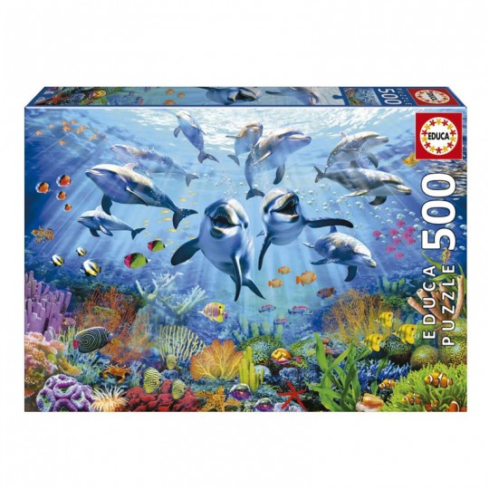 Puzzle 500 pcs Fête Sous La Mer - Educa Educa - 1