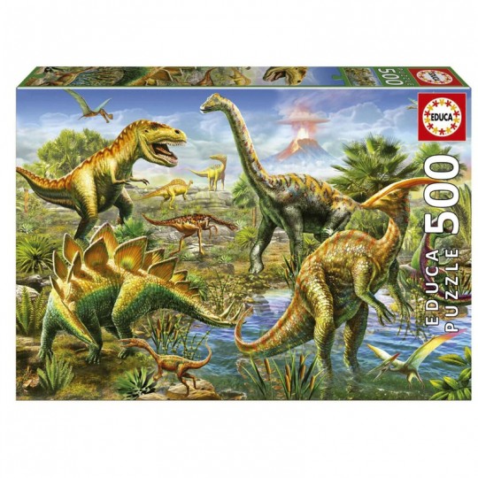 Puzzle 500 pcs Cour Jurassique - Educa Educa - 1