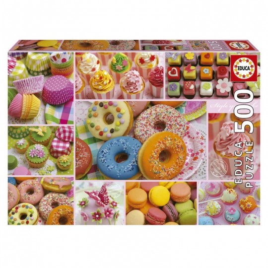 Puzzle 500 pcs Collage De Fête Sucrée - Educa Educa - 1