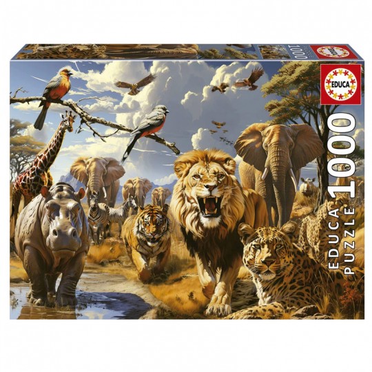 Puzzle 1000 pcs Animaux Sauvages - Educa Educa - 1