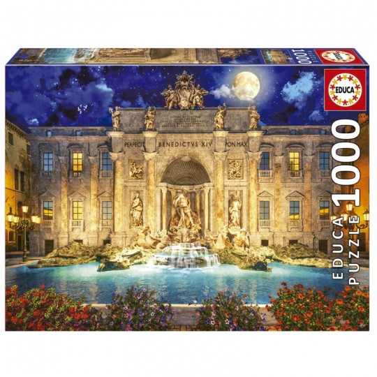 Puzzle 1000 pcs Fontaine de Trevi, Rome - Educa Educa - 1