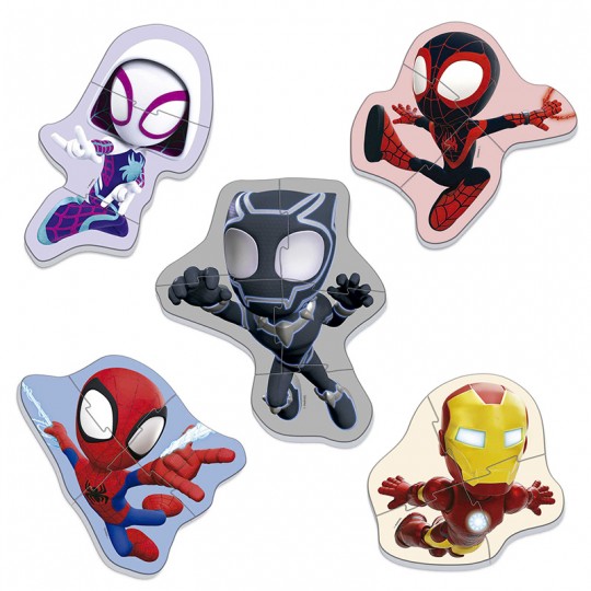 Coffret de 5 Baby Puzzles Spidey & friends - Educa Educa - 1