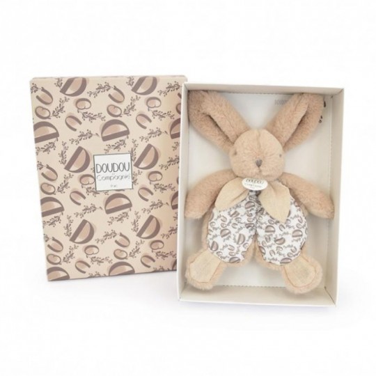 DOUDOU lapin beige : Doudou plat 18 cm - Doudou et Compagnie Doudou et compagnie - 2