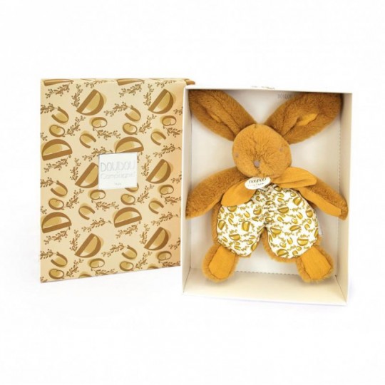 DOUDOU lapin jaune moutarde : Doudou plat 18 cm - Doudou et Compagnie Doudou et compagnie - 2