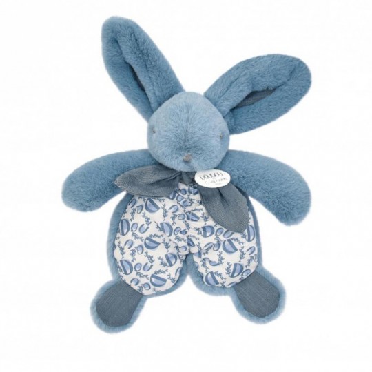 DOUDOU lapin bleu : Doudou plat 18 cm - Doudou et Compagnie Doudou et compagnie - 1