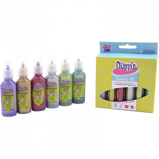 Diam's 3D mini 6x 20 ml Total Star pailleté Diam's - 1