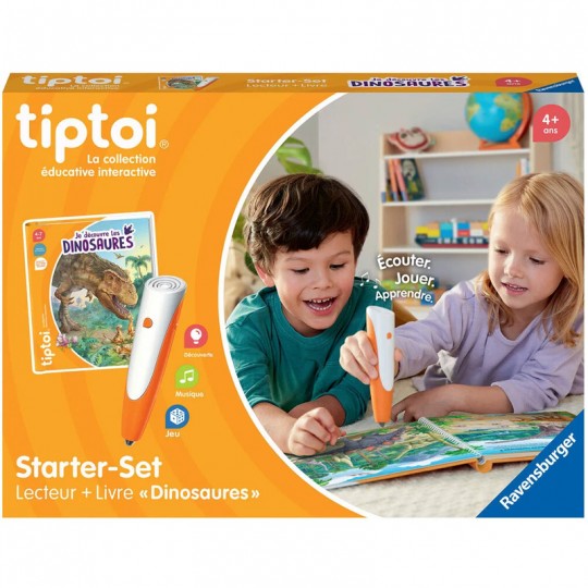 Tiptoi - Coffret complet lecteur interactif + Livre Je découvre les dinosaures Ravensburger - 1