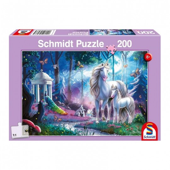 Puzzle 200 pcs La licorne et son poulain - Puzzles Schmidt Schmidt - 1