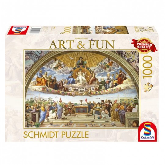 Puzzle Art & Fun 1000 pcs La Dispute du Saint-Sacrement - Puzzles Schmidt Schmidt - 1