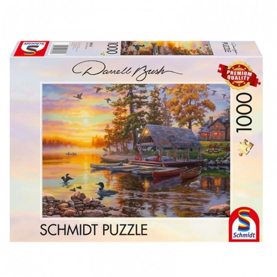 Puzzle 1000 pcs Scène lacustre - Puzzles Schmidt Schmidt - 1