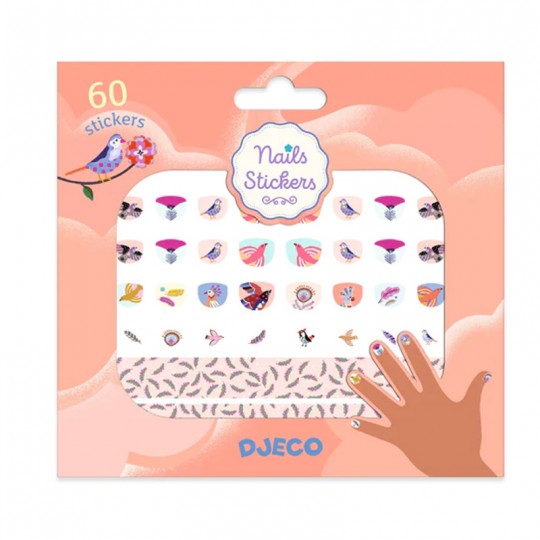 60 Nails Stickers Plumes - Djeco Djeco - 1
