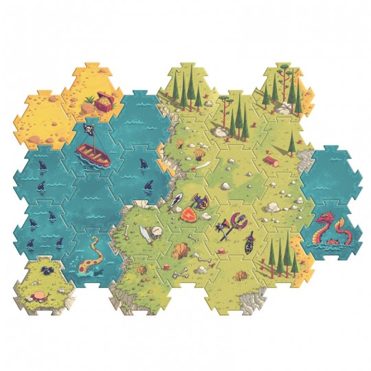 Puzzle Géant Bataille Arty Toys 30 pcs Djeco - 1