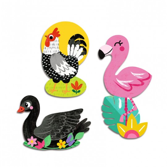 62 gommettes stickers Oiseaux - Djeco Djeco - 2