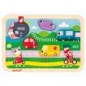 Puzzle Chunky : Les véhicules 7 pcs - Janod Janod - 1 Puzzle Chunky : Les véhicules 7 pcs - Janod Janod - 1