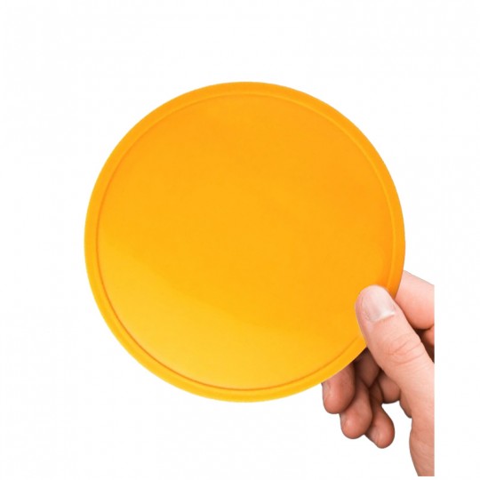 Disque jaune 15 cm à l'unité - Palet pour Big 4 150 cm Carrom Art - 1