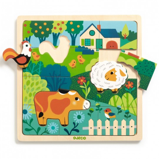 Puzzle Puzzlo Farm - Djeco Djeco - 1