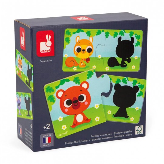 Puzzles Les Animaux et leur Ombre - Janod Janod - 1