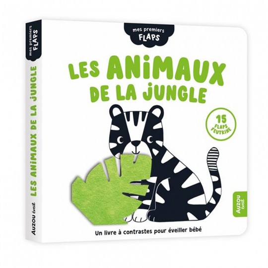 Livre Mes premiers Flaps : Les animaux de la Jungle - Auzou Auzou - 1
